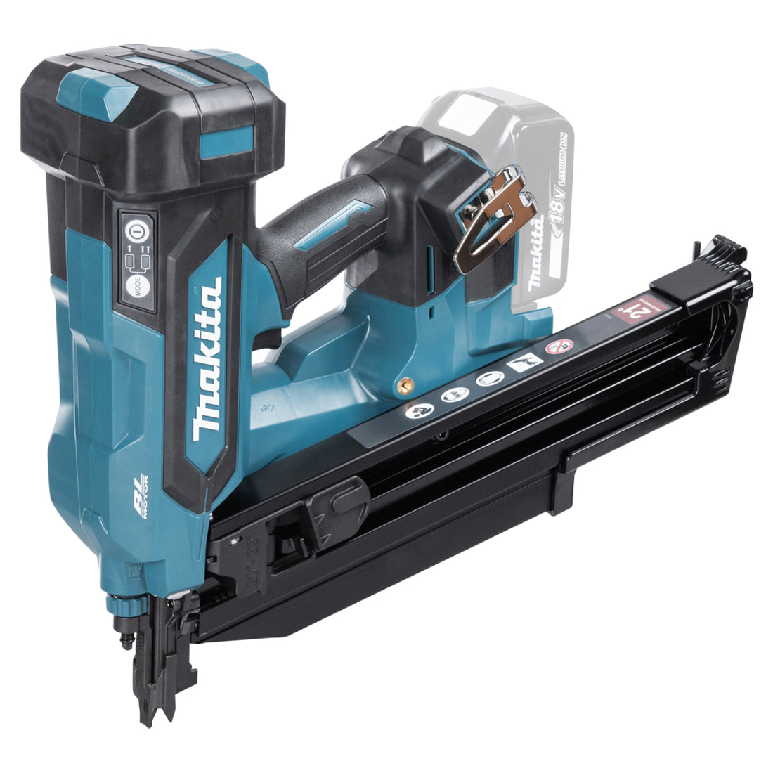 Makita DBN901ZK Cordless Framing Nailer LXT® 18V, 21°, 50-90mm