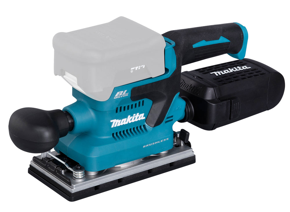 Makita DBO381ZU Cordless Orbital Sander, 18V, 93X185mm, AWS