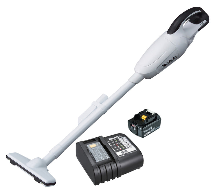 Makita DCL180SFW Cordless Vacuum Cleaner 18 V Li-ion, LXT, includes one 3Ah battery and charger