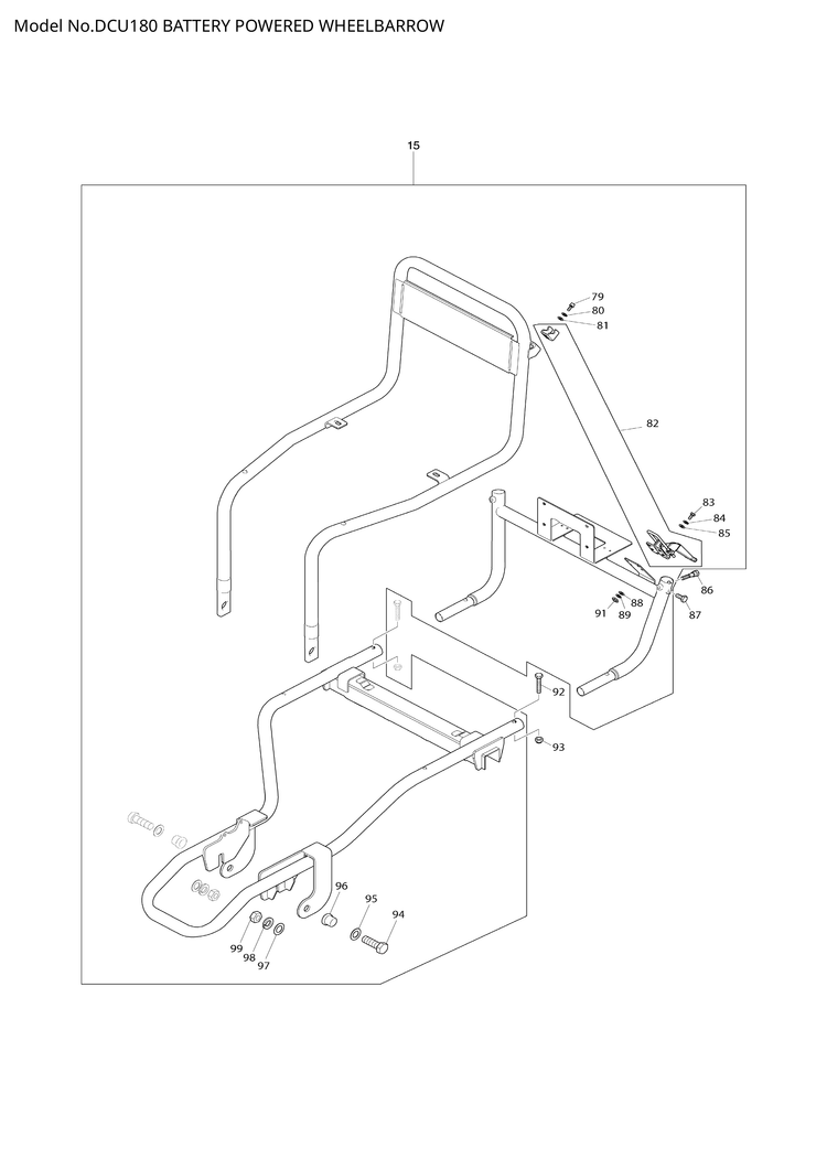 Makita DCU180 — сборочный чертёж, лист 3, деталь 144520-5 поз. 070