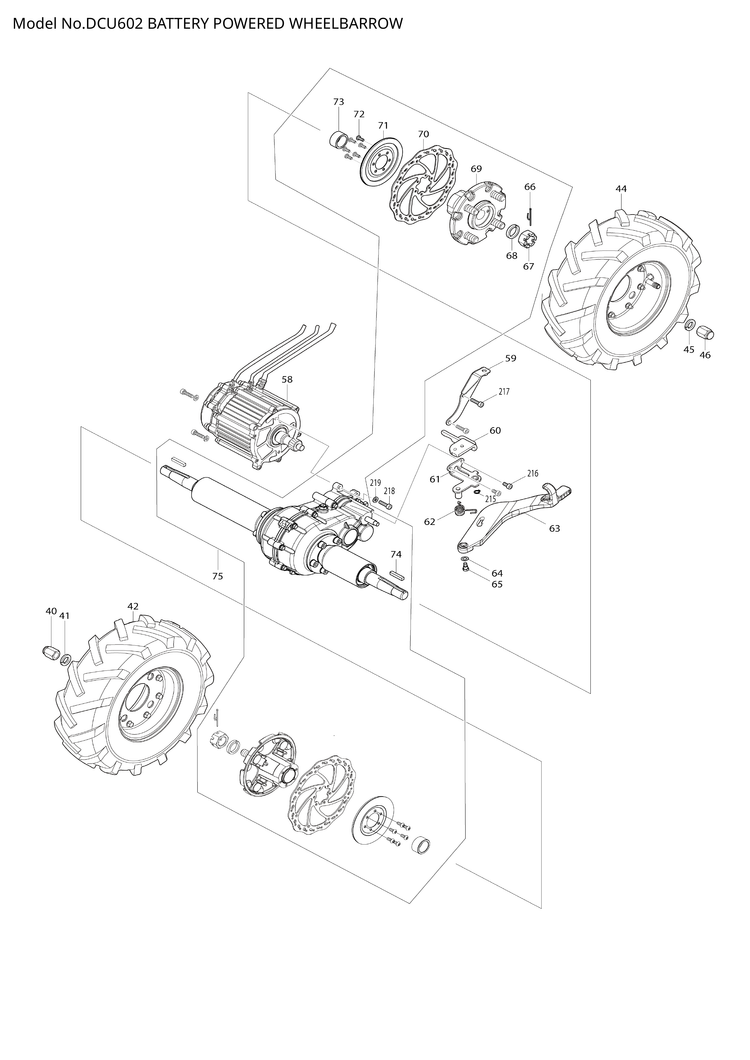 Makita DCU602 — сборочный чертёж, лист 2, деталь 412202-0 поз. 346