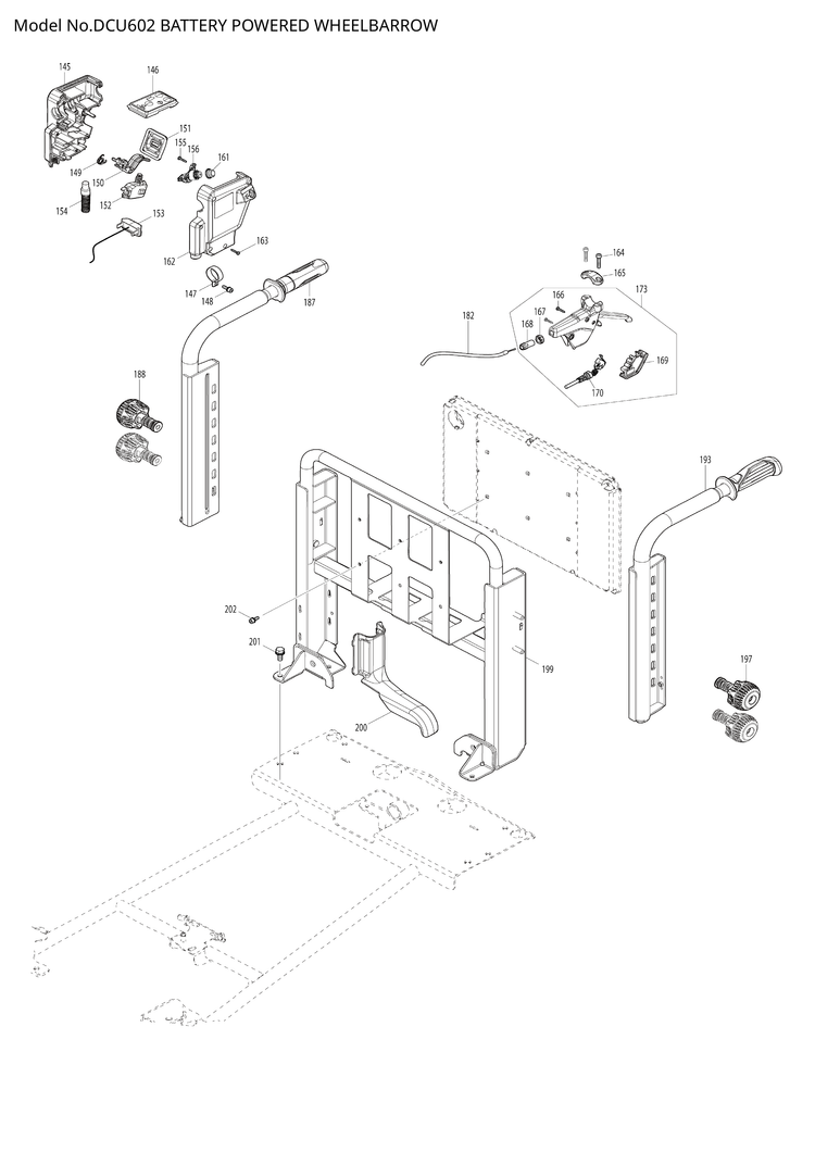 Makita DCU602 — сборочный чертёж, лист 5, деталь 650622-2 поз. 238