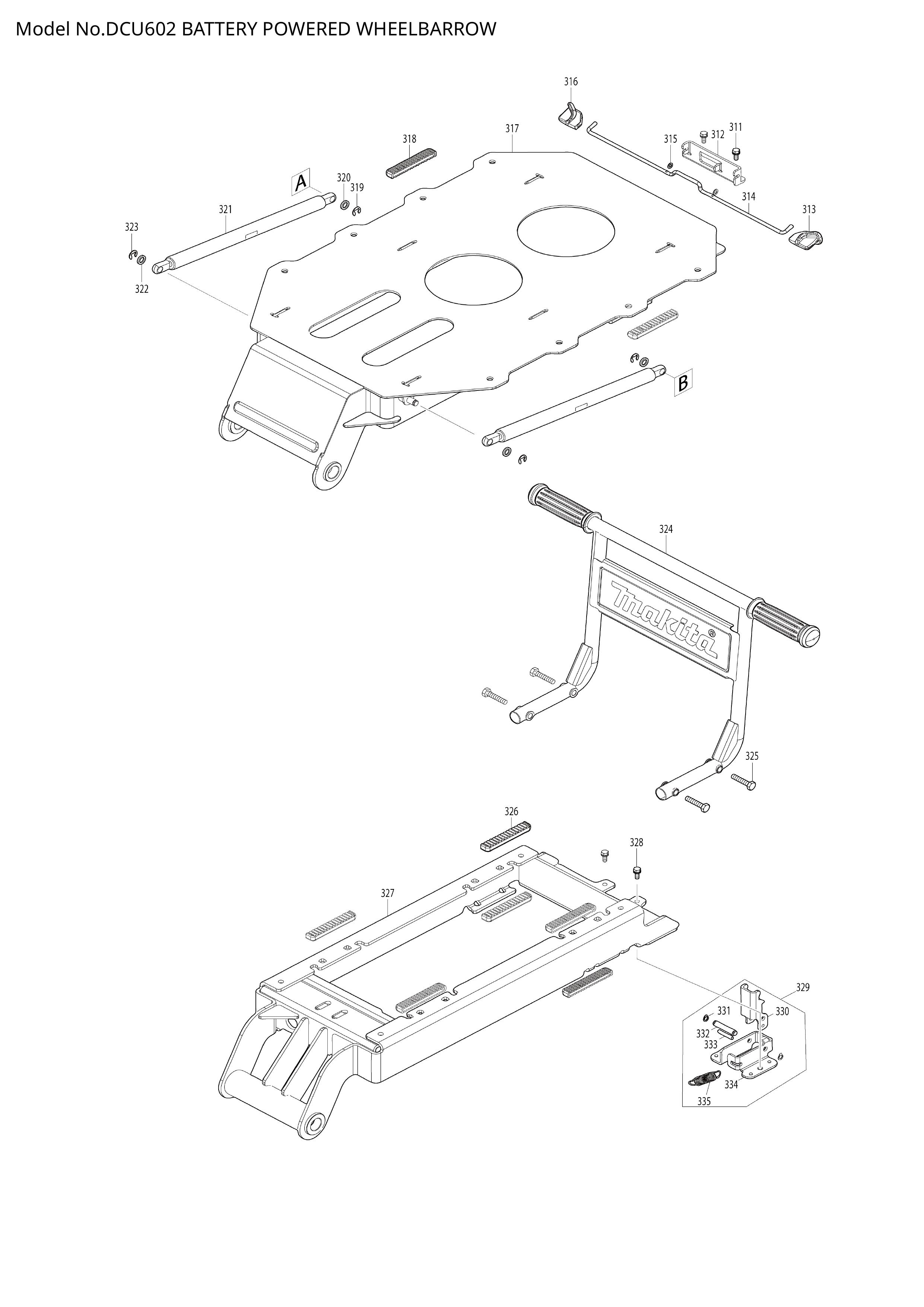 Makita DCU602 — сборочный чертёж, лист 8, деталь 140P19-4 поз. 226
