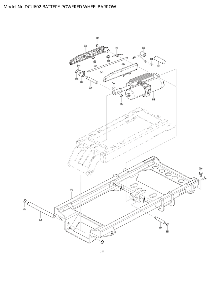 Makita DCU602 — сборочный чертёж, лист 9, деталь 650622-2 поз. 238
