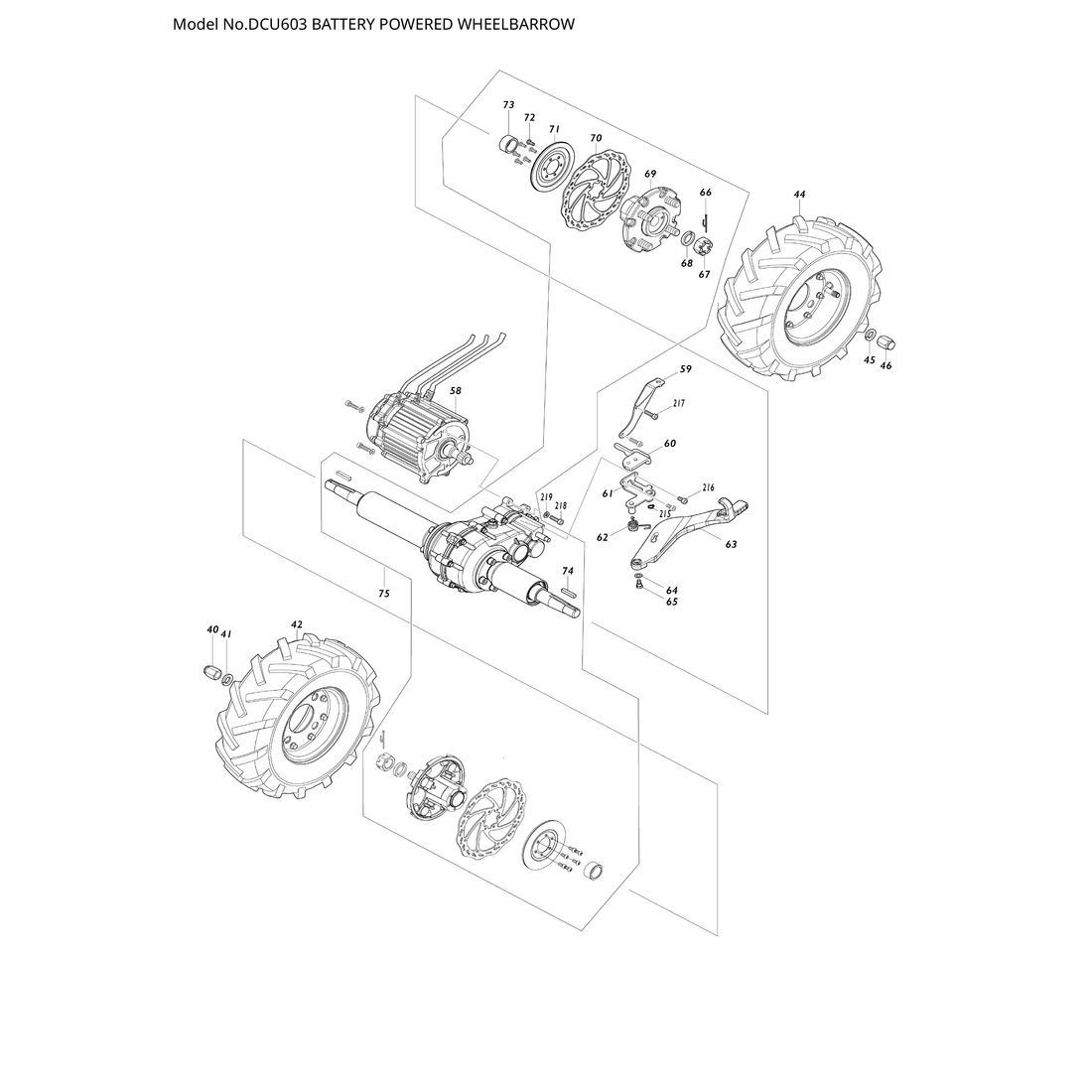Makita DCU603 — сборочный чертёж, лист 2, деталь 1911K4-7 поз. F03