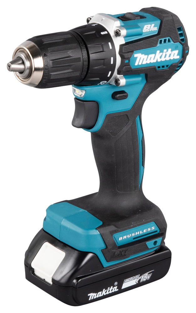 Makita DDF487RAJ Cordless Drill, 18 V, 2x 2.0 Ah Li-ion, 40/23 Nm, BRUSHLESS MOTOR, MAKPACK