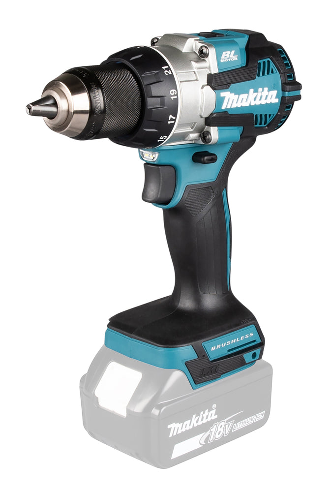 Makita DDF489Z Cordless Drill, 18 V, 70/40 Nm, LED, Brushless Motor, Without Batteries and Charger