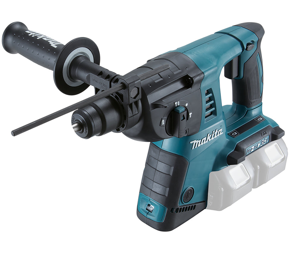 Makita DHR263Z Cordless Rotary Hammer, 2x18 V, SDS-PLUS, 2.5J LED, Without Batteries and Charger
