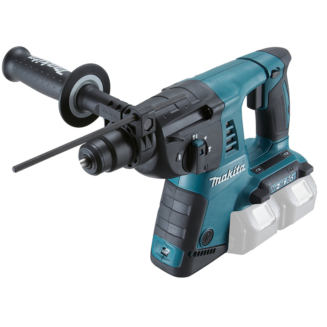 Makita DHR263Z Cordless Rotary Hammer, 2x18 V, SDS-PLUS, 2.5J LED, Without Batteries and Charger