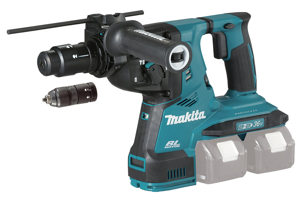 Makita DHR283ZJU Cordless Rotary Hammer, 2x18 V, SDS-PLUS