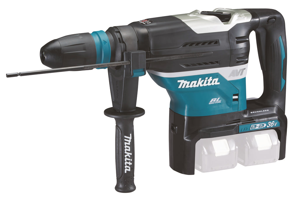 Makita DHR400ZKUN Cordless Rotary Hammer, 2x18 V, SDS-MAX, 8J LED, AWS, AFT, Without Batteries and Charger