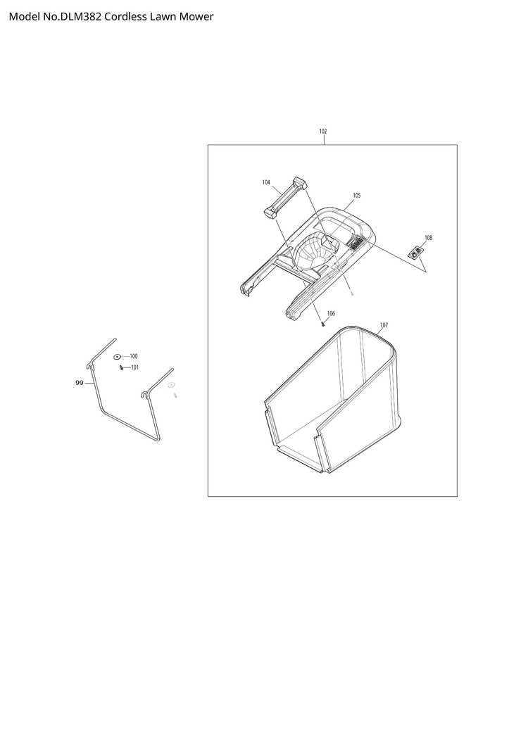 Makita DLM382 — сборочный чертёж, лист 4, деталь 162C98-4 поз. 090-1
