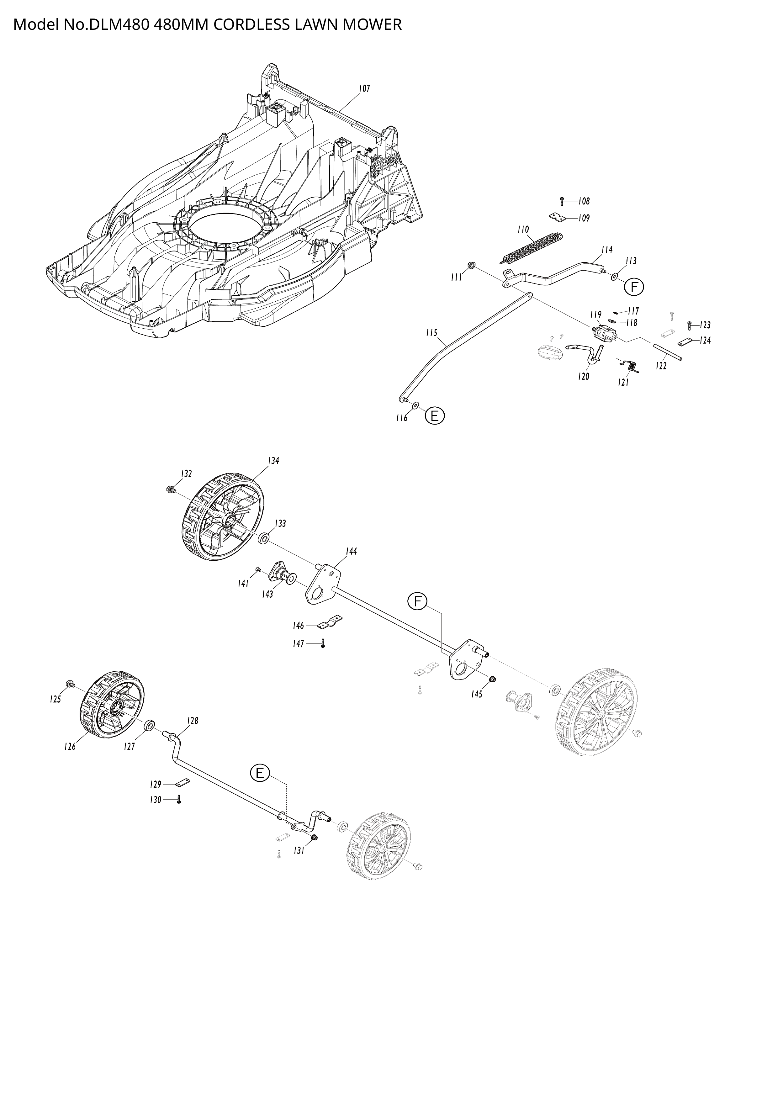 Makita DLM480 — сборочный чертёж, лист 4, деталь 413946-5 поз. A02