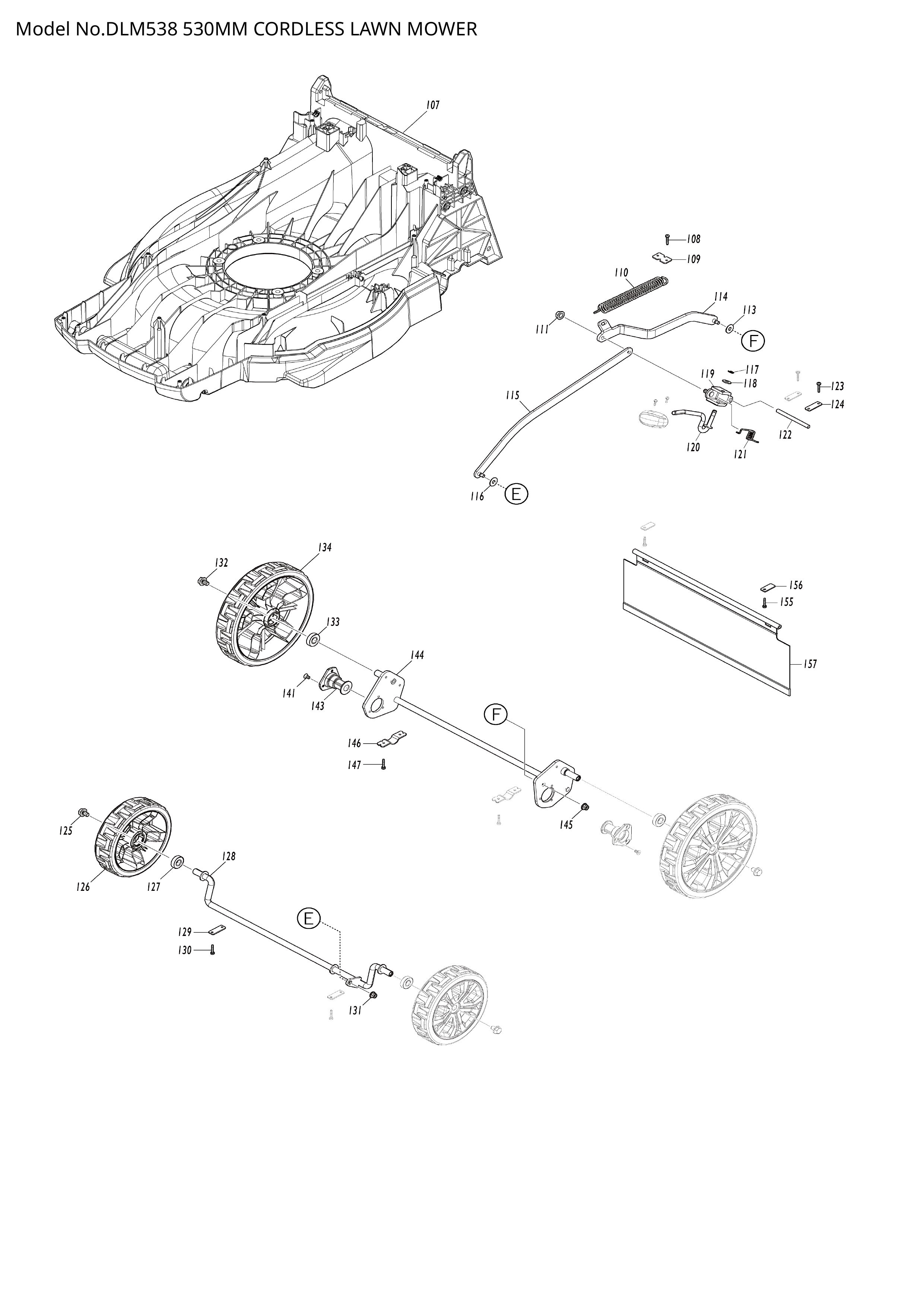 Makita DLM538 — сборочный чертёж, лист 4, деталь 413945-7 поз. A02