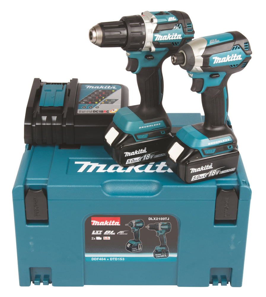 Makita DLX2189TJ Combo Kit LXT 2x5.0Ah