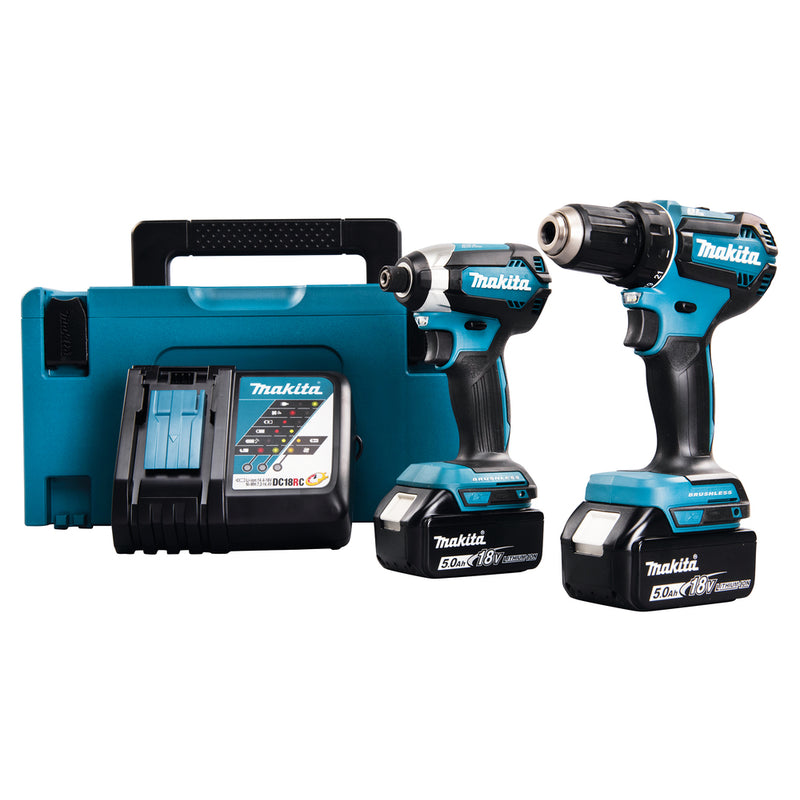 Makita DLX2289TJ Combo Kit LXT 2x5.0Ah, MAKPAC
