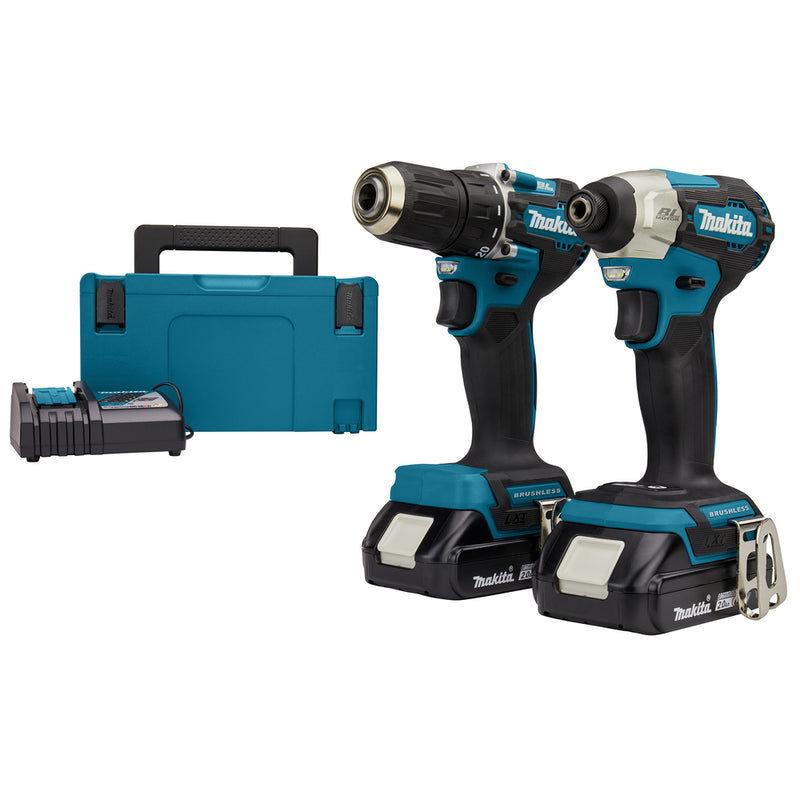 Makita DLX2423AJ Combo Kit LXT 2x2.0Ah (DDF487+DTD157), MAKPACK