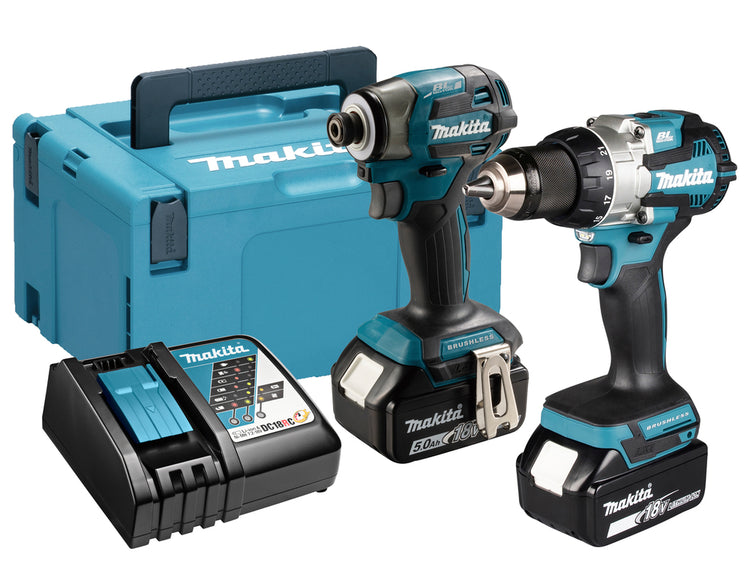 Makita DLX2527TJ Combo Kit LXT 2x5.0Ah, MAKPAC