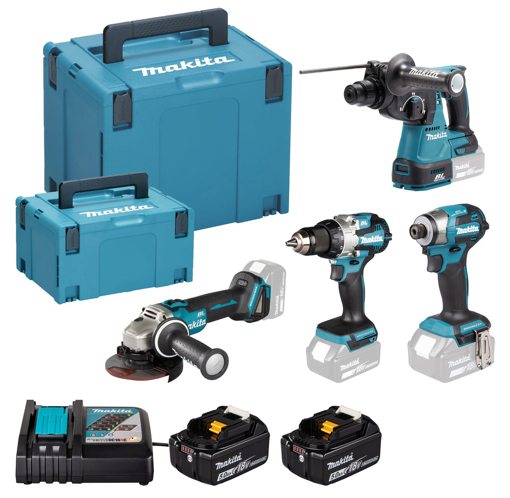 Makita DLX4200JX1 Combo Kit LXT 18V 2x5.0Ah Li-ion
