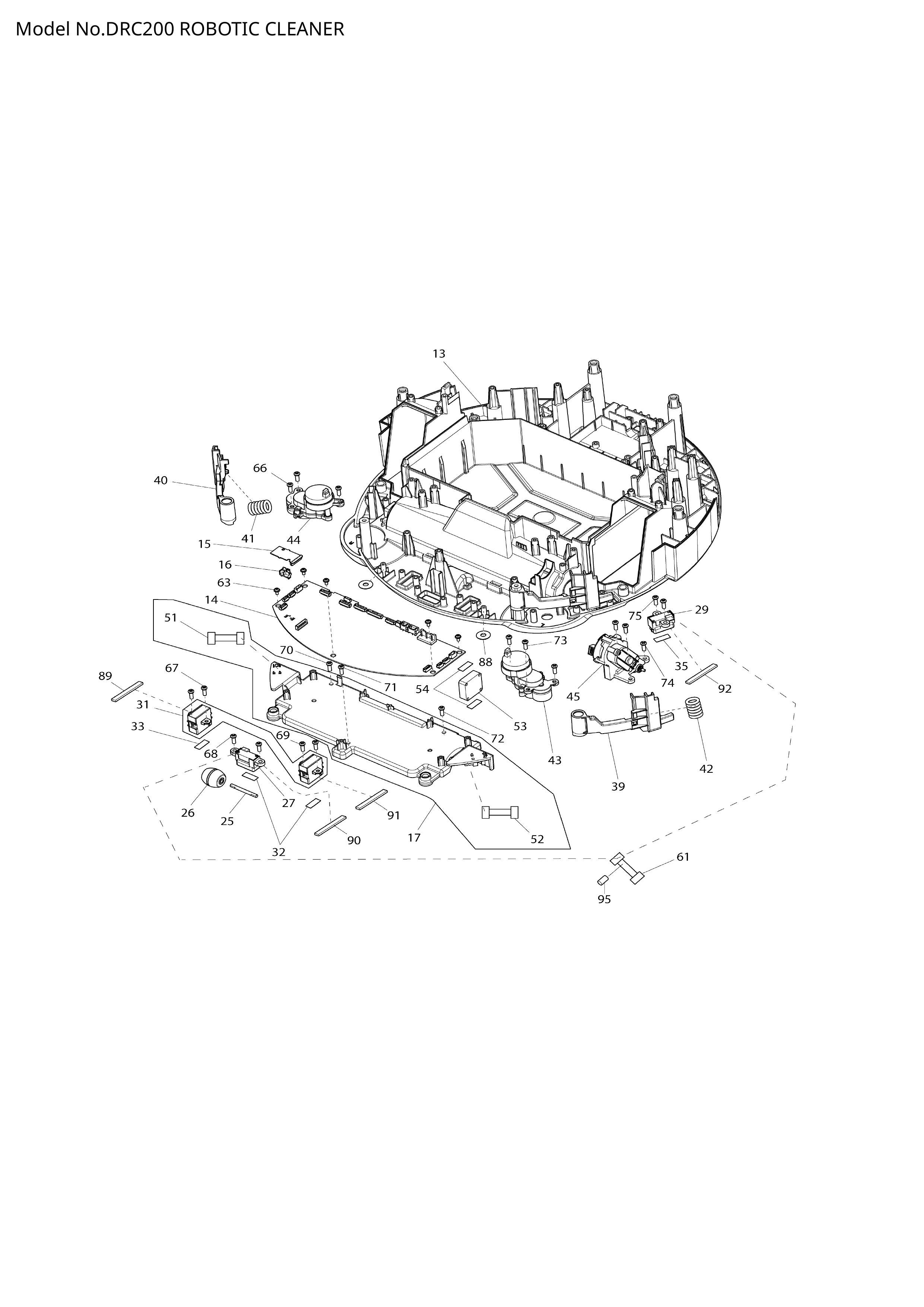 Makita DRC200 — сборочный чертёж, лист 2, деталь SH00000270 поз. 230-1