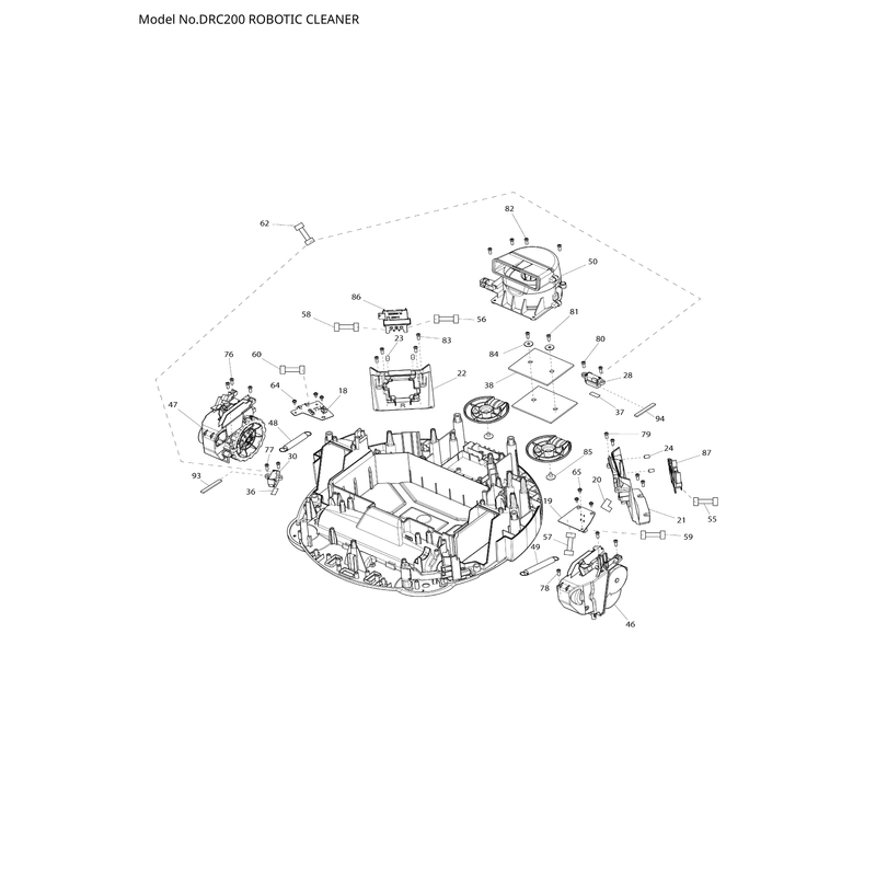Makita DRC200 — сборочный чертёж, лист 3, деталь SH00000198 поз. 231