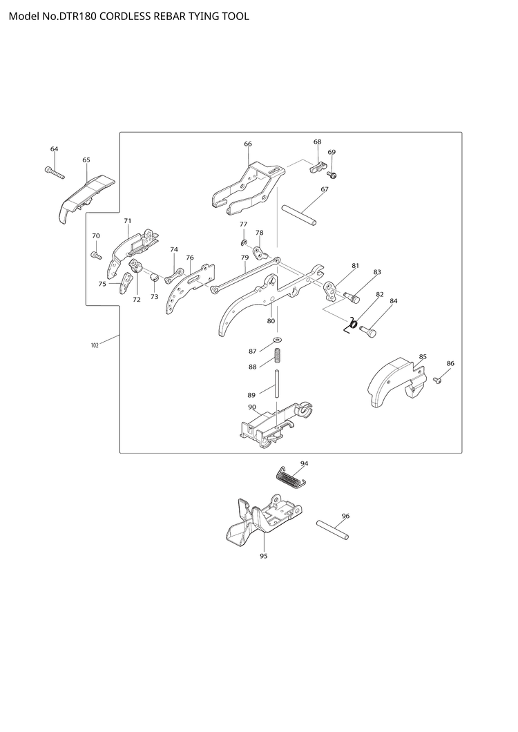 Makita DTR180 — сборочный чертёж, лист 3, деталь 629346-1 поз. 011