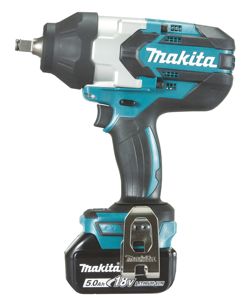 Makita DTW1002RTJ Cordless Impact Wrench 18V, 2x5.0Ah Li-ion, 1200 Nm, 1/2", LED, MAKPACK