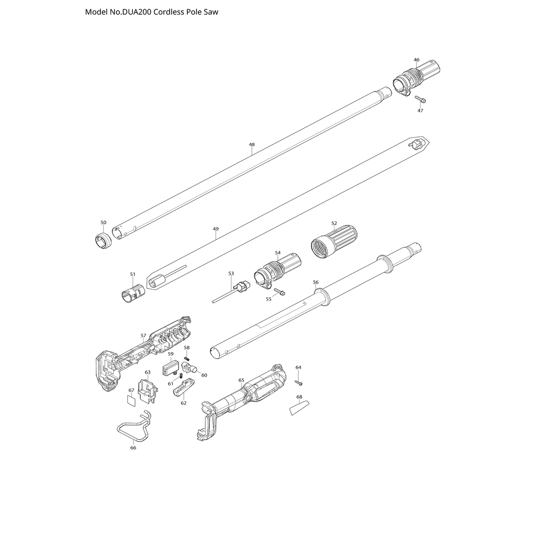 Makita DUA200 — сборочный чертёж, лист 2, деталь 327810-3 поз. 066