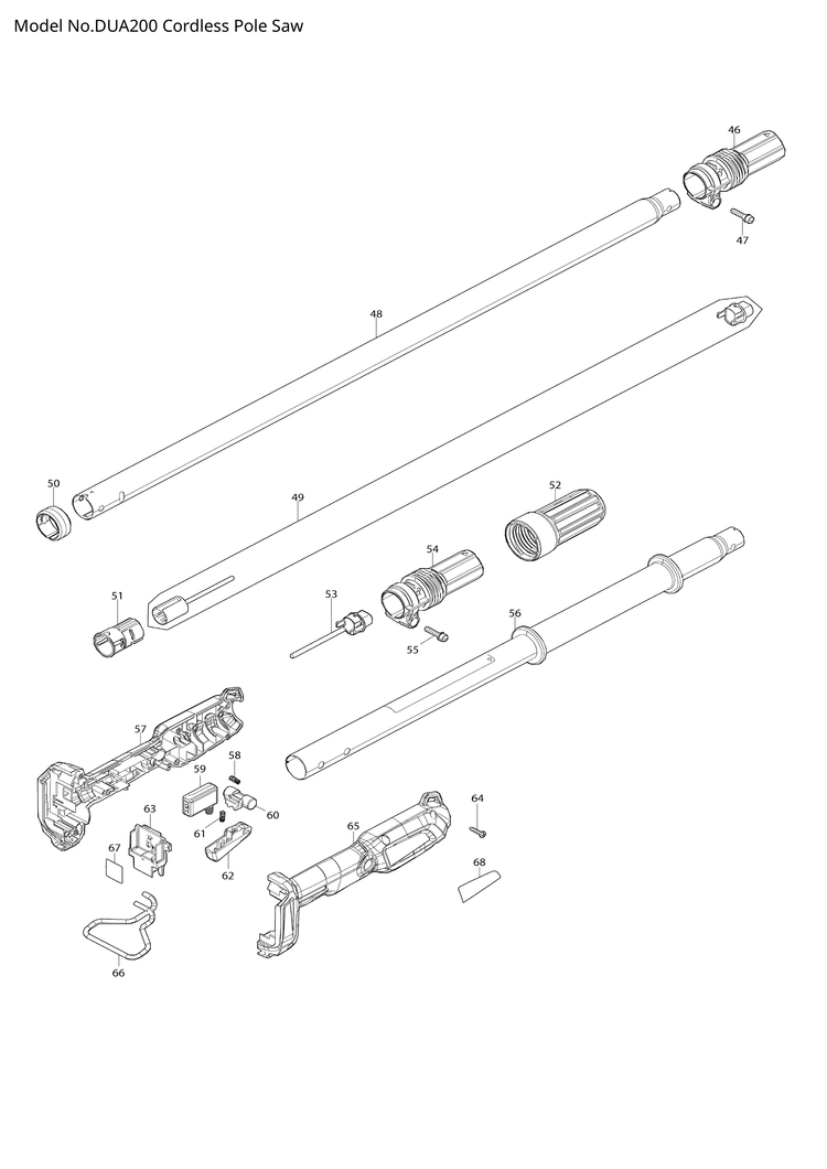 Makita DUA200 — сборочный чертёж, лист 2, деталь 327810-3 поз. 066
