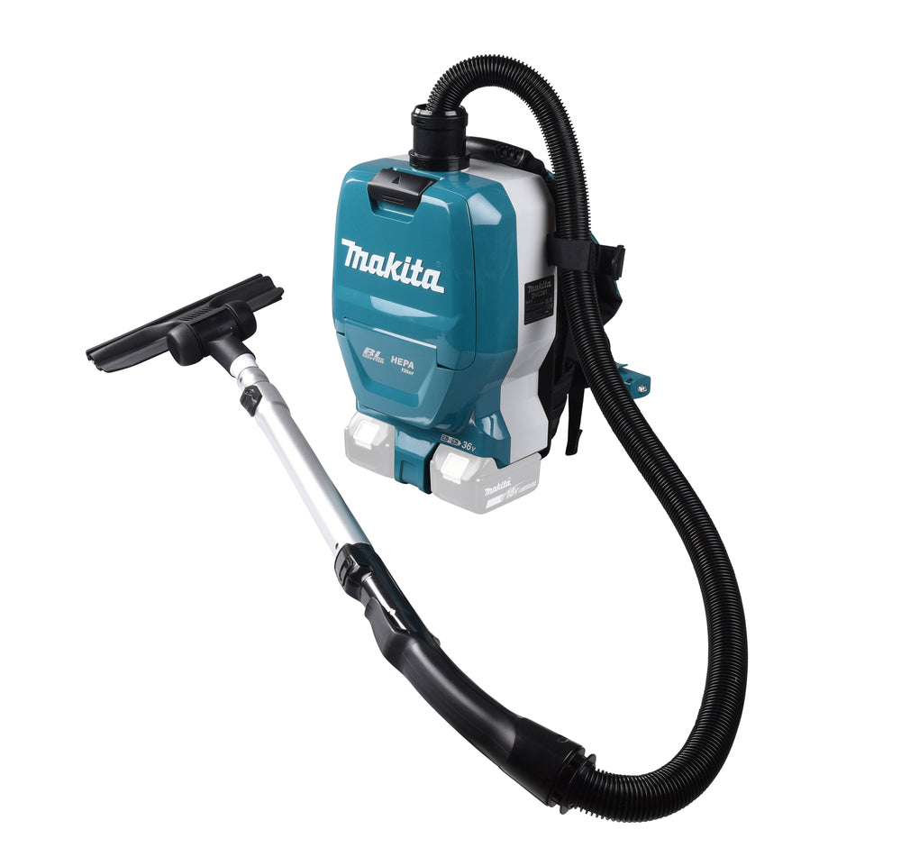 Makita DVC261ZX11 Cordless Backpack Vacuum Cleaner 2x18 V Li-ion, Without Batteries and Charger