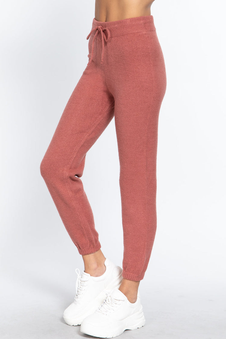 Drawstring Sweater Long Pants