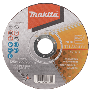 Makita E-03040 CUTTING WHEEL 125X1.0 RST