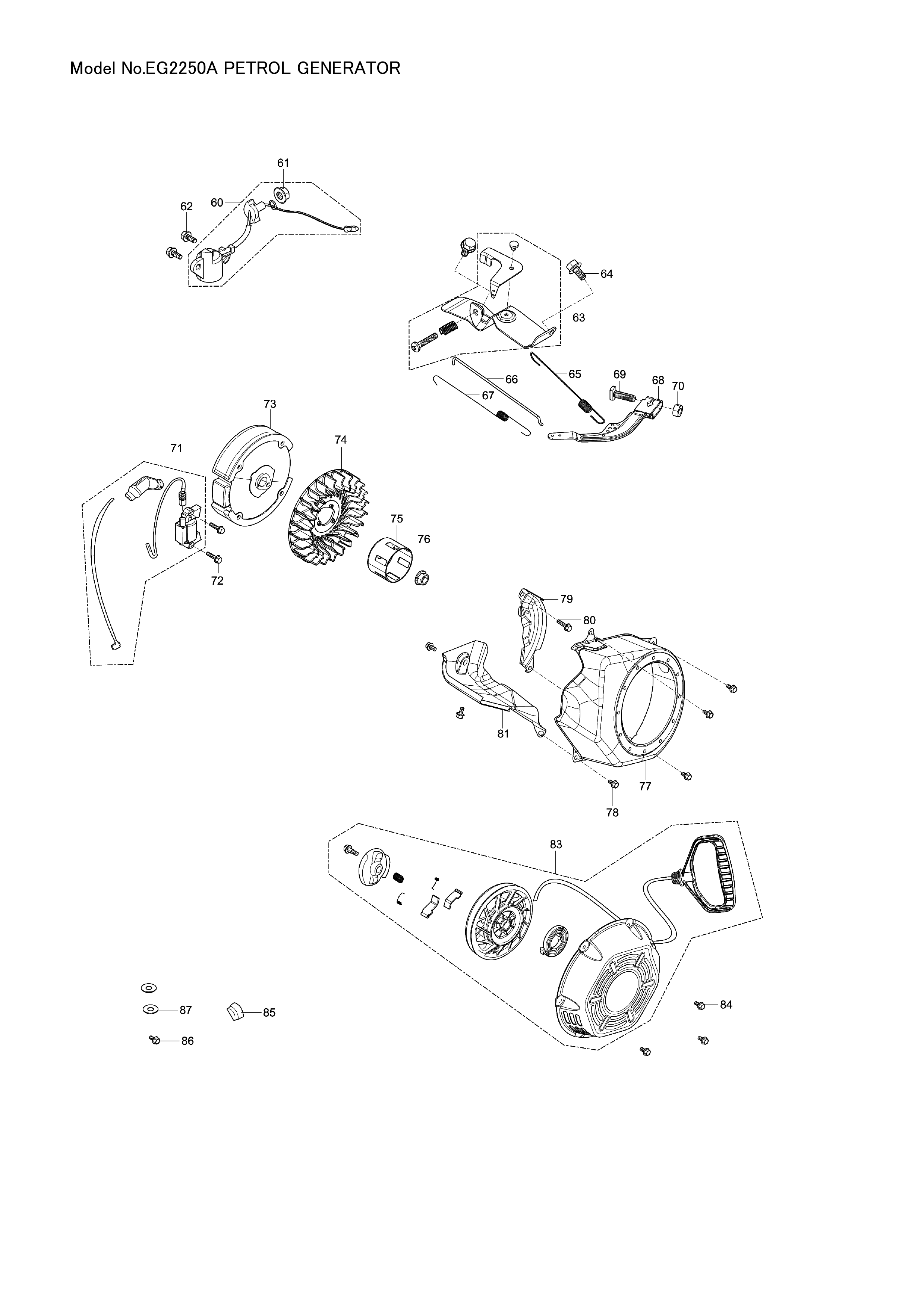 Makita EG2250A — сборочный чертёж, лист 4, деталь YA00000612 поз. 118-1