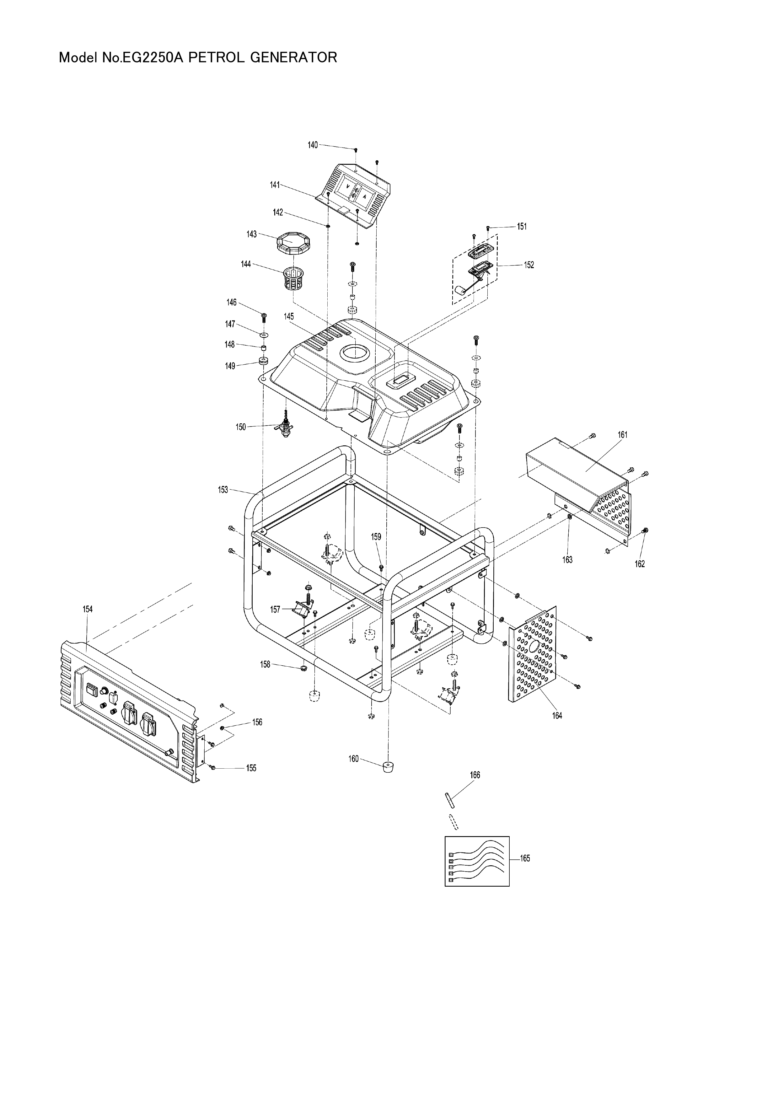 Makita EG2250A — сборочный чертёж, лист 8, деталь YA00000368 поз. 105