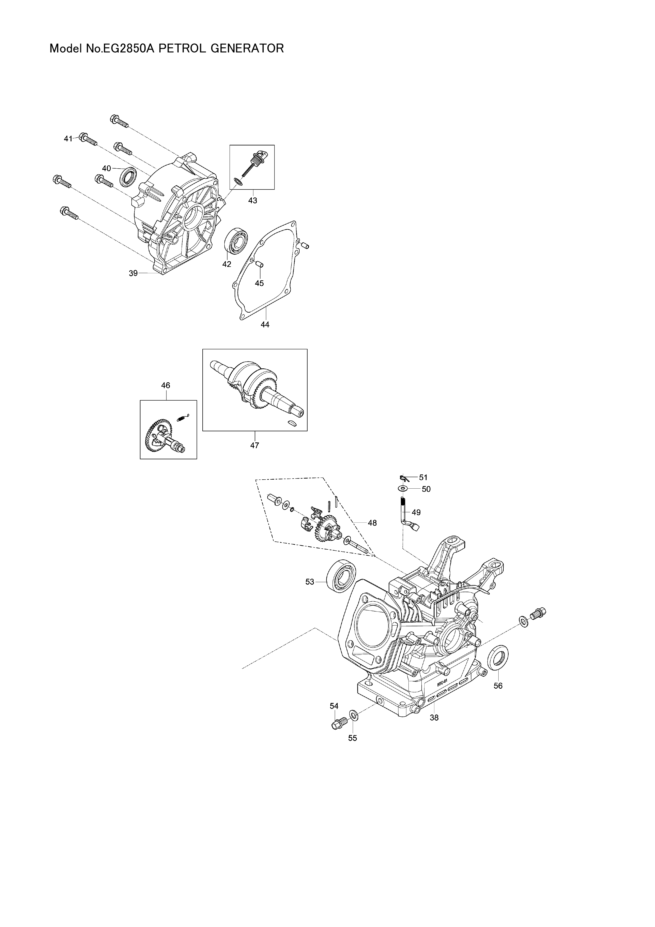 Makita EG2850A — сборочный чертёж, лист 3, деталь YA00000613 поз. 118-1