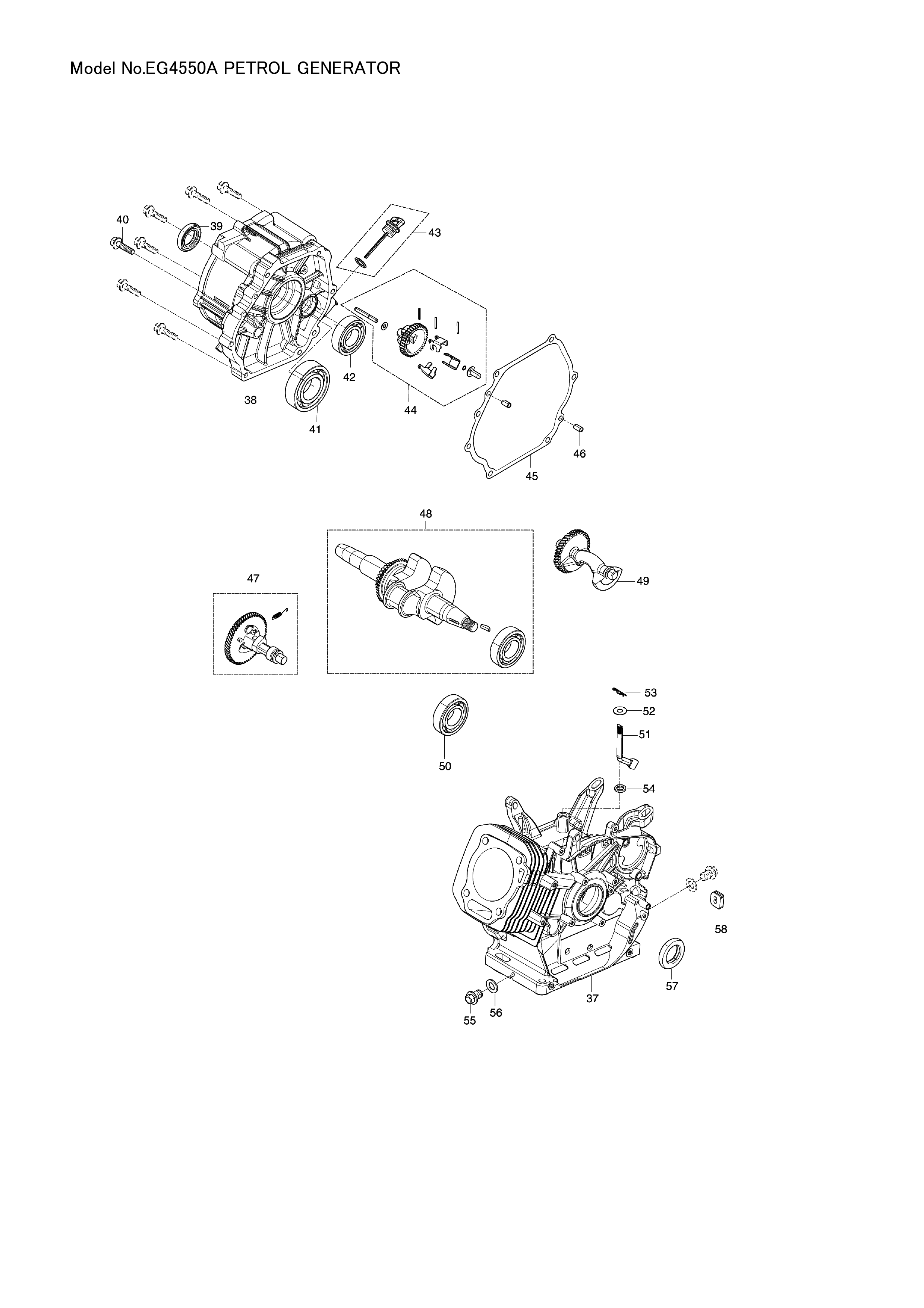 Makita EG4550A — сборочный чертёж, лист 3, деталь YA00000369 поз. 236
