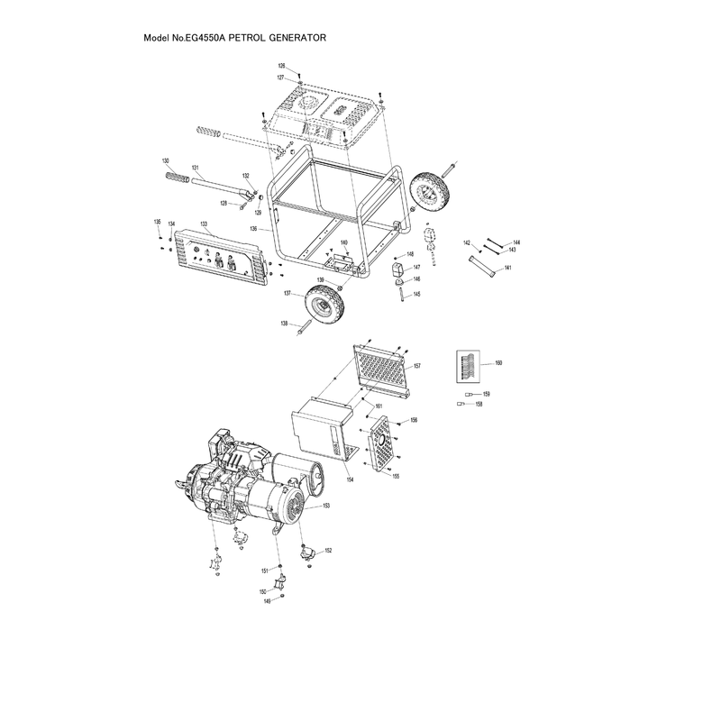 Makita EG4550A — сборочный чертёж, лист 6, деталь YA00000361 поз. 264