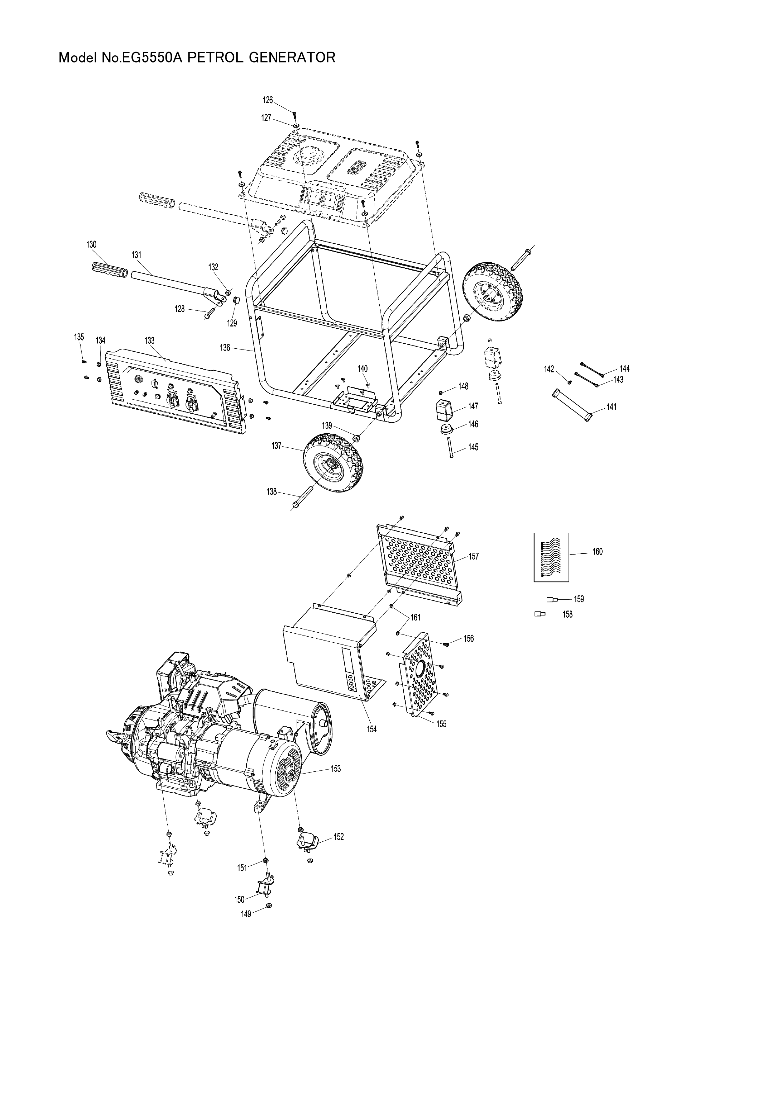 Makita EG5550A — сборочный чертёж, лист 6, деталь YA00000615 поз. 237-1
