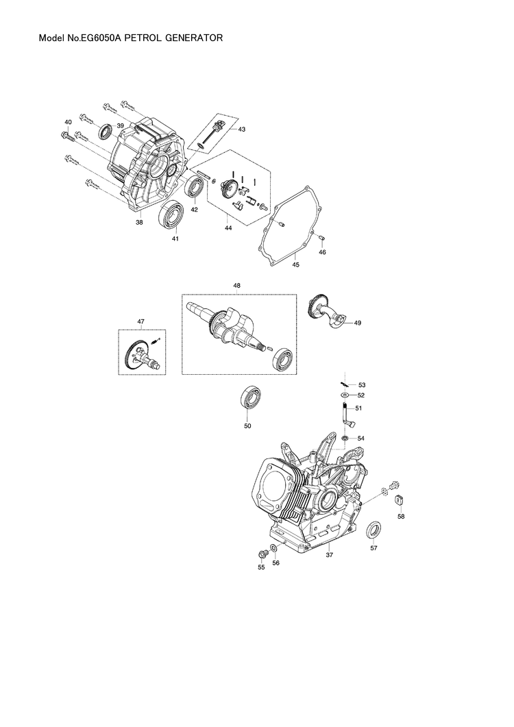 Makita EG6050A — сборочный чертёж, лист 3, деталь YA00000284 поз. 242