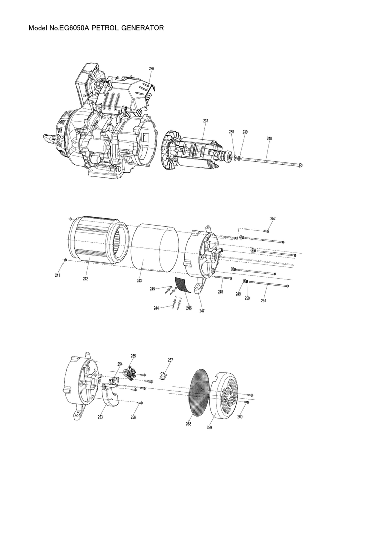 Makita EG6050A — сборочный чертёж, лист 8, деталь YA00000279 поз. 237