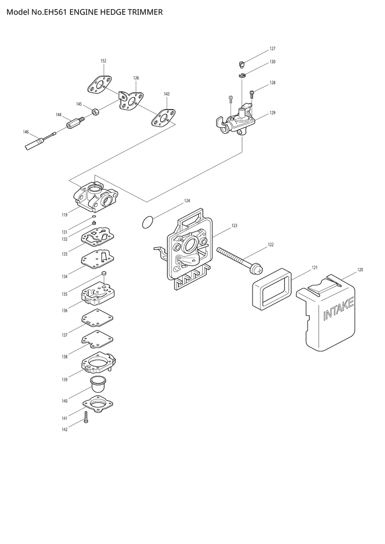 Makita EH561 — сборочный чертёж, лист 3, деталь 5257001020 поз. 075