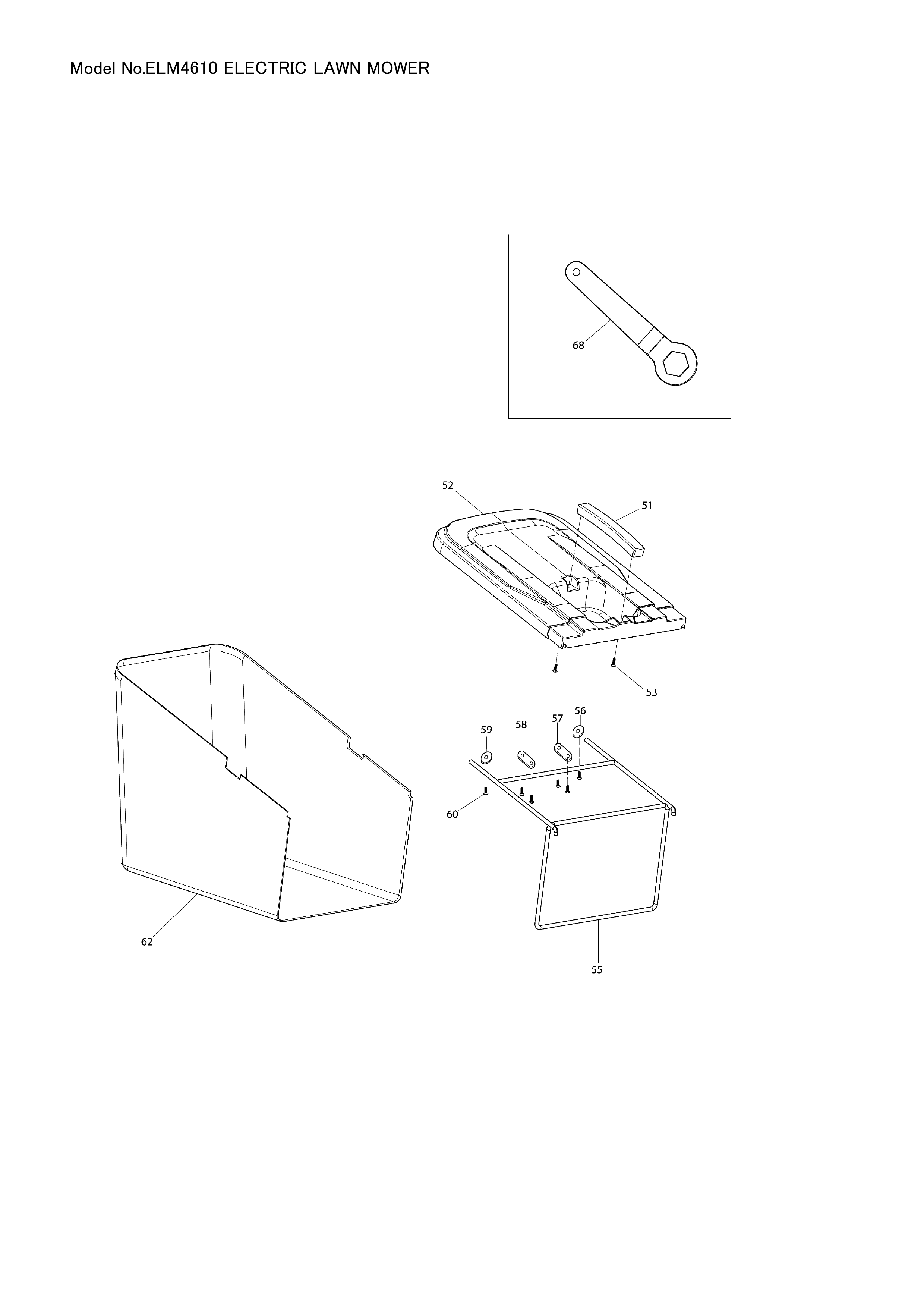 Makita ELM4610 — сборочный чертёж, лист 4, деталь DA00001026 поз. 074