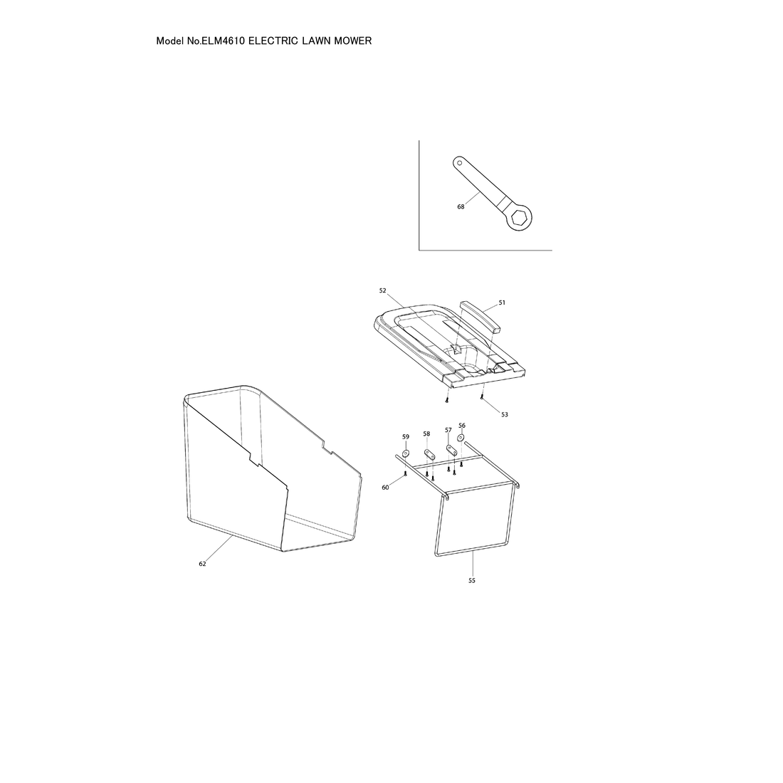 Makita ELM4610 — сборочный чертёж, лист 4, деталь DA00001026 поз. 074