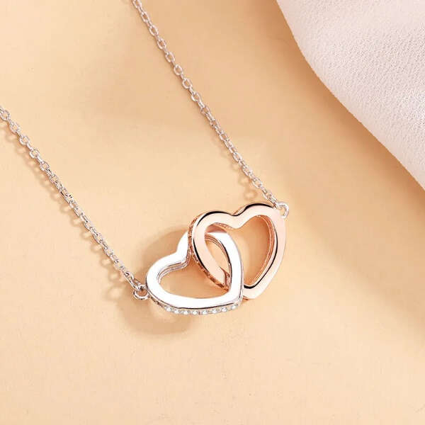 Enamora - Necklace with pendant 2 hearts