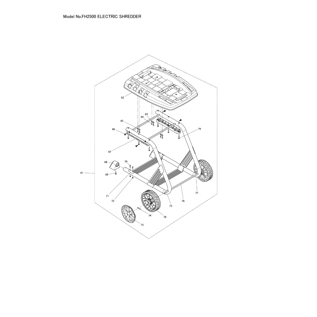 Makita FH-2500 — сборочный чертёж, лист 4, деталь 652023654 поз. 004