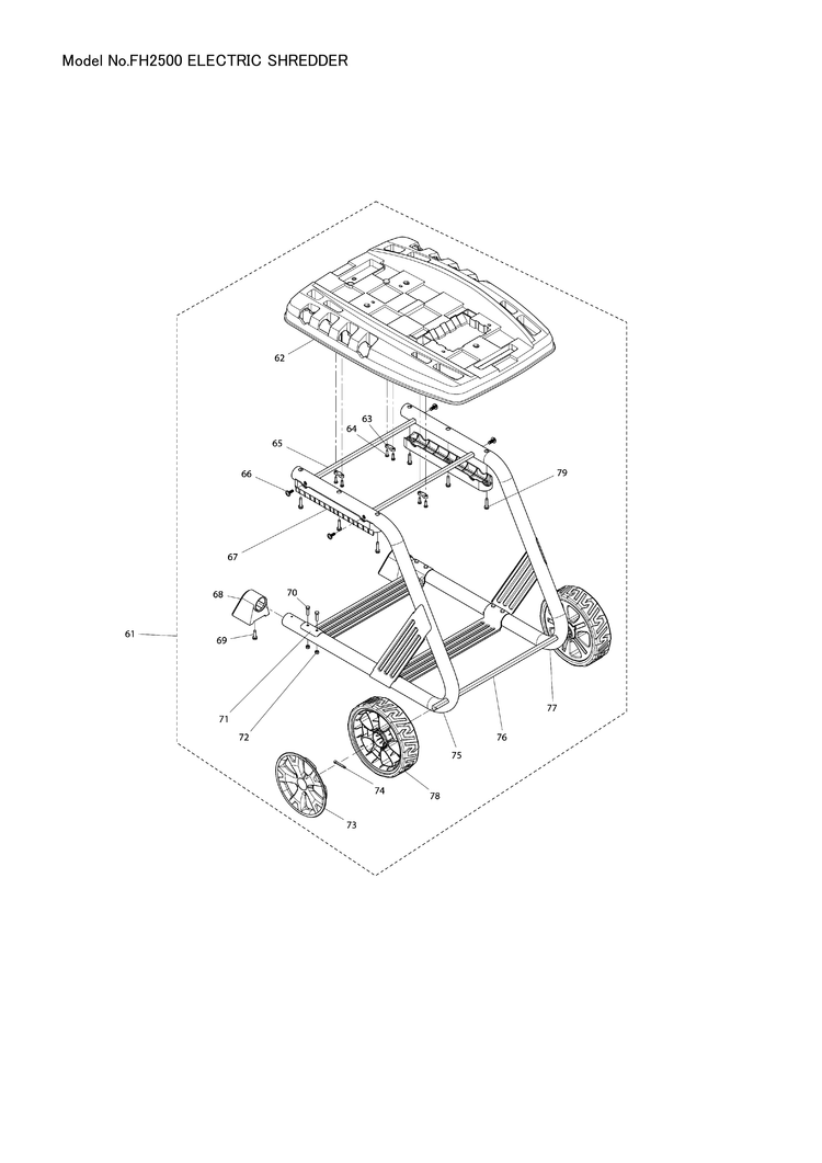 Makita FH-2500 — сборочный чертёж, лист 4, деталь 652023654 поз. 004