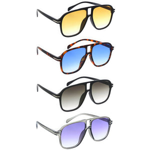 Fashion Large Aviator Frame Sunglasses