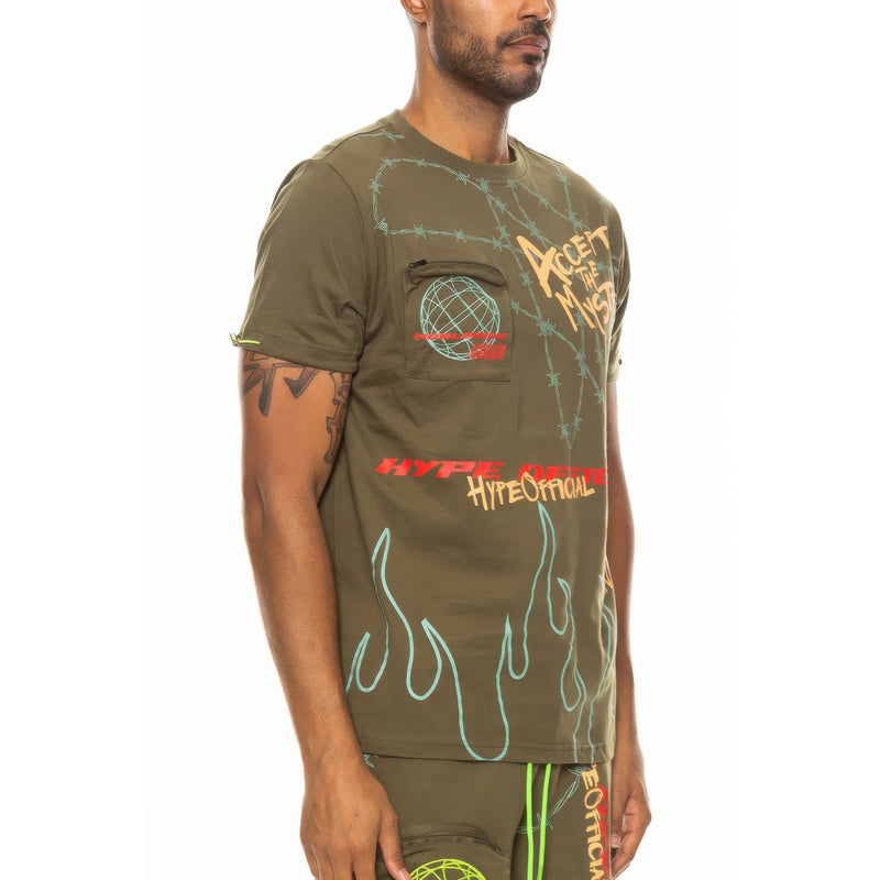 Graphic Print Hype Electric Tee