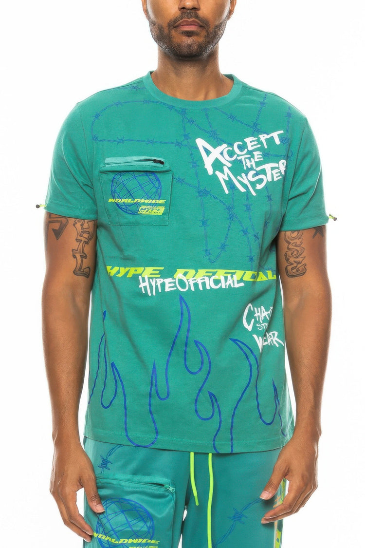 Graphic Print Hype Electric Tee