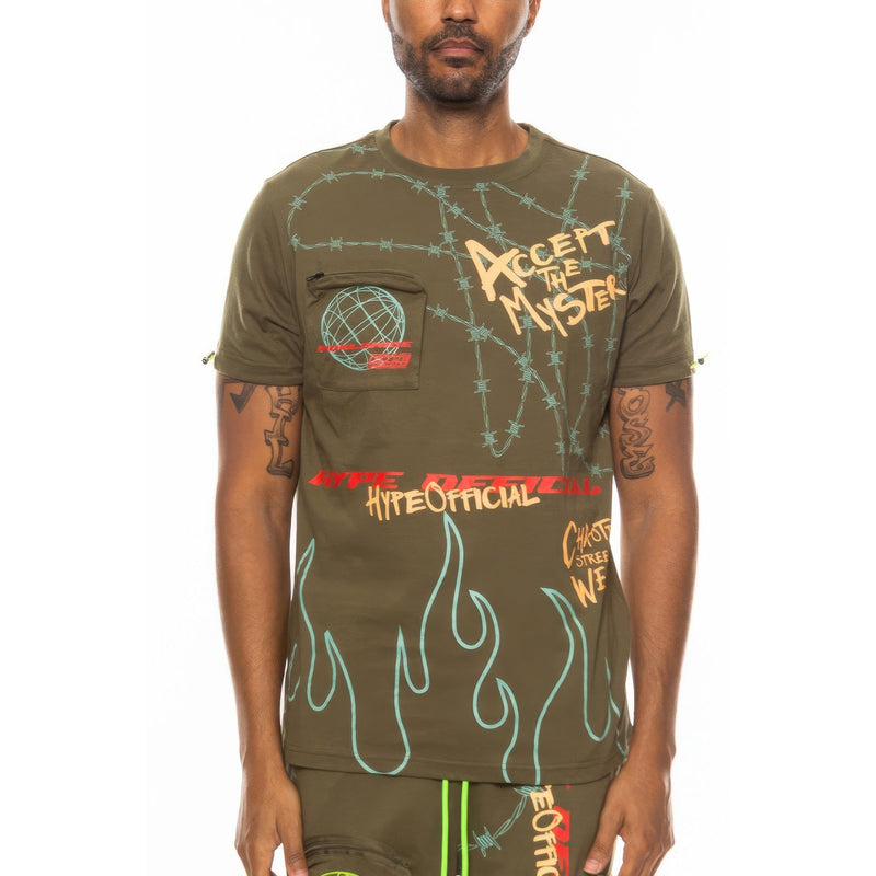 Graphic Print Hype Electric Tee
